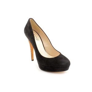 Michael Kors Cyprien Black Suede Snakeskin 7M